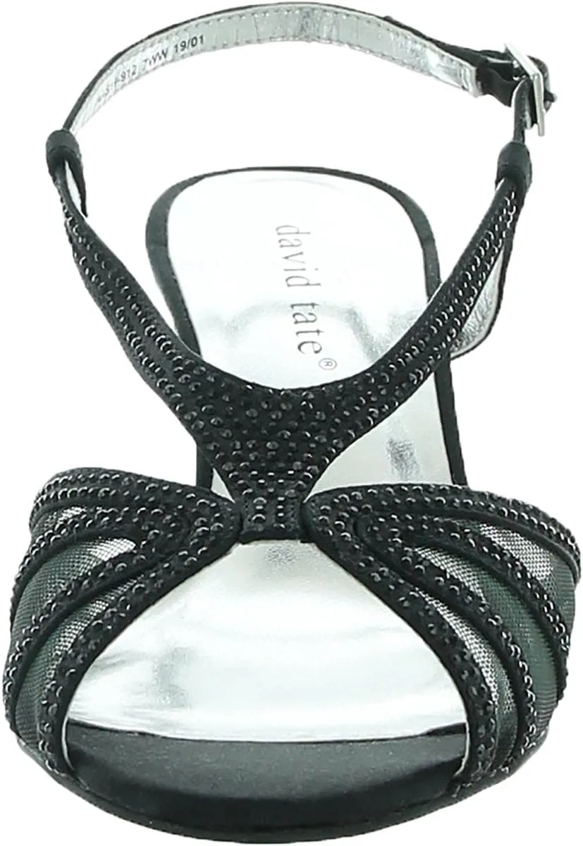 David Tate Womens Refined Embellished Illusion Evening Sandals
