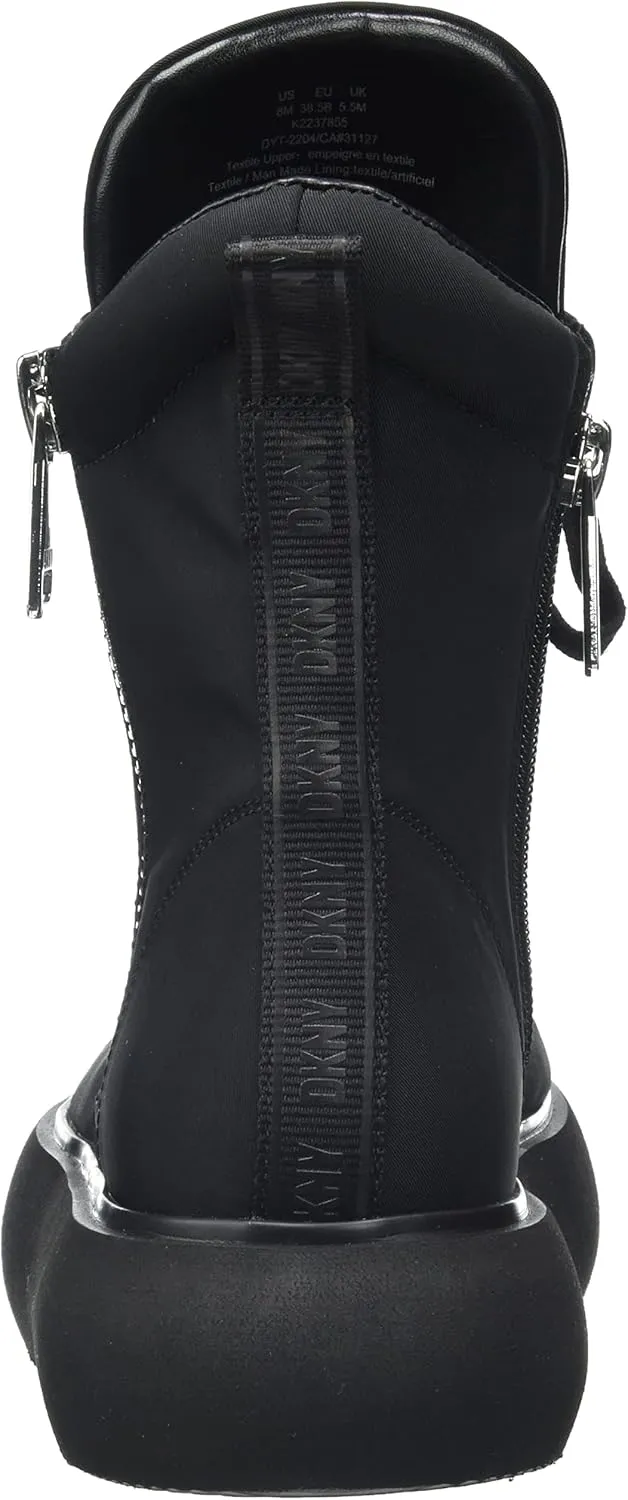 DKNY Women's Aken Hightop Platform Sneaker with Side Zipper