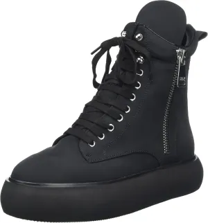 DKNY Women's Aken Hightop Platform Sneaker with Side Zipper