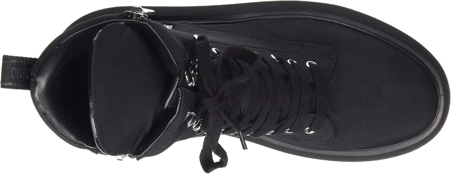 DKNY Women's Aken Hightop Platform Sneaker with Side Zipper