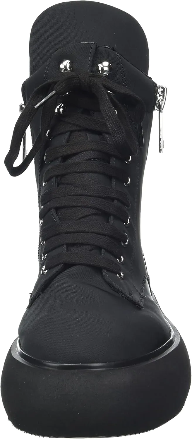 DKNY Women's Aken Hightop Platform Sneaker with Side Zipper