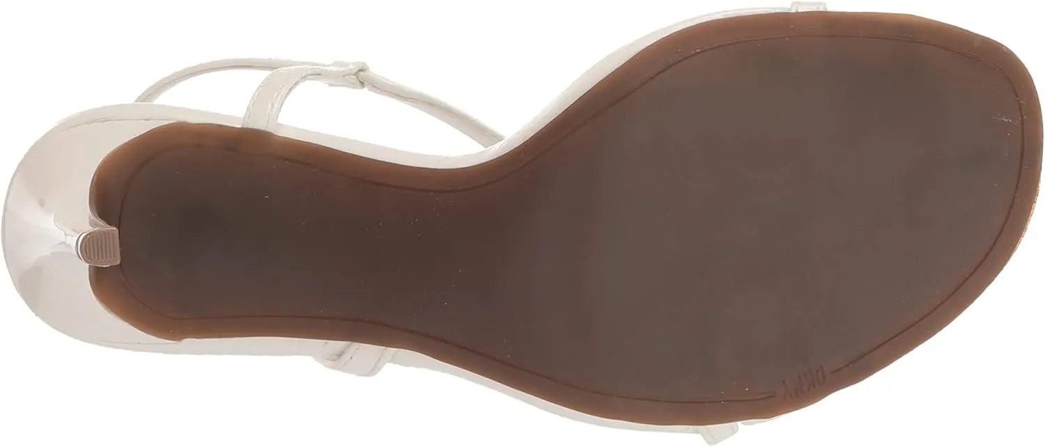 DKNY Women's Open Toe Diaganol Strap Heel Heeled Sandal
