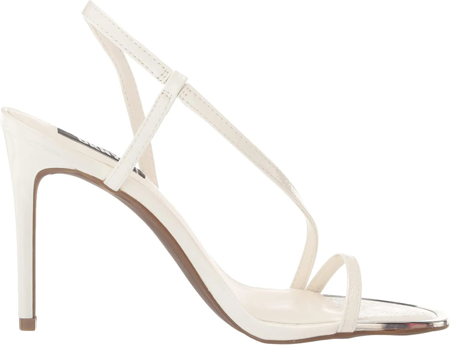 DKNY Women's Open Toe Diaganol Strap Heel Heeled Sandal