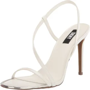 DKNY Women's Open Toe Diaganol Strap Heel Heeled Sandal