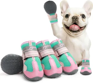 Dog Shoes for Medium Dogs, Large Dog Boots for Winter Snow, Hot Pavement, Dog Booties & Paw Protectors Size 4