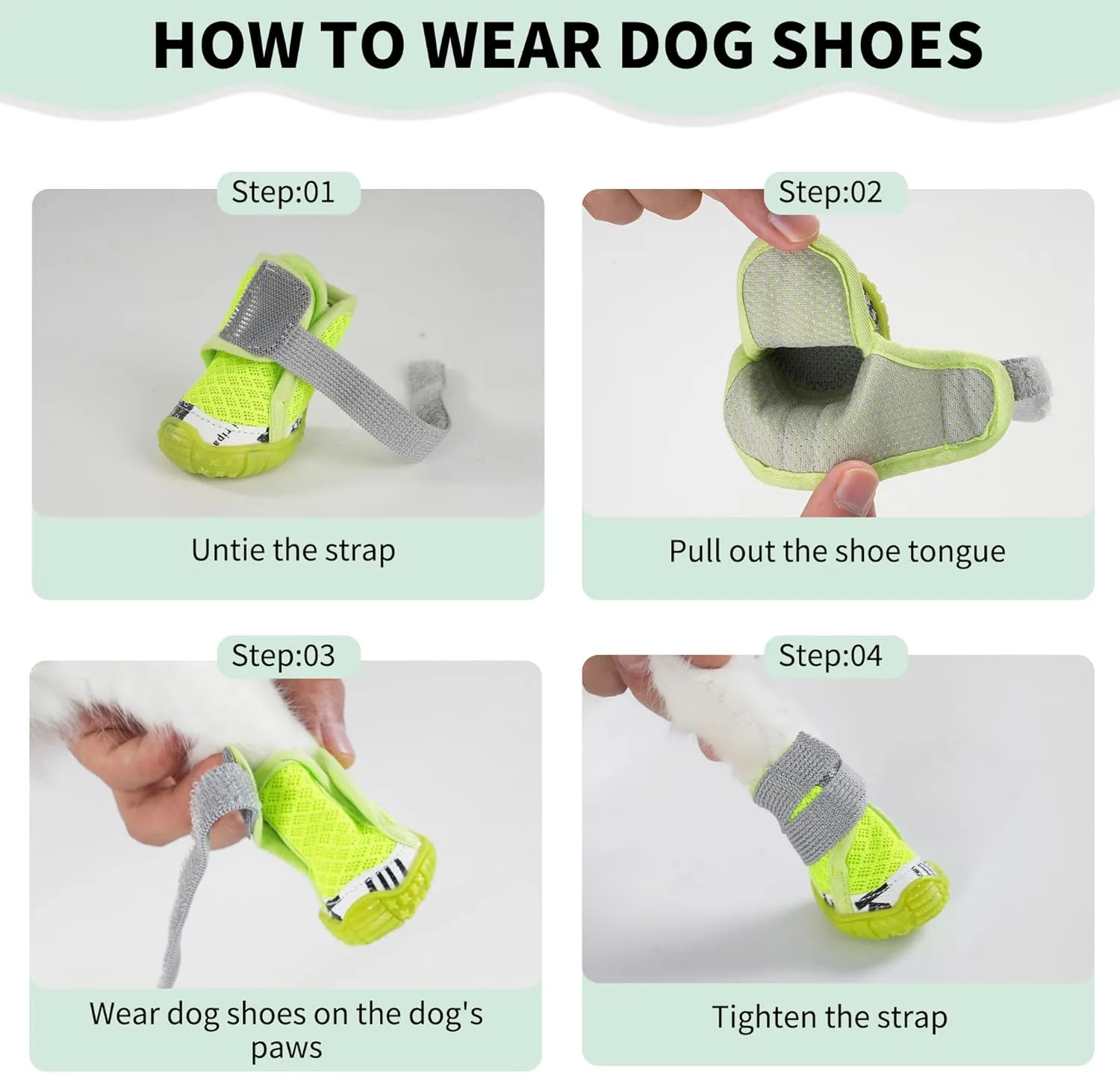 Dog Shoes for Small Medium Dogs, Dog Boots & Paw Protectors with Soft Anti-Slip Rubber Sole, Mesh Breathable Dog Shoes for Winter Snowy Day, Summer Hot Pavement (Orange, 40# (1.1"x1.3")(WxL))