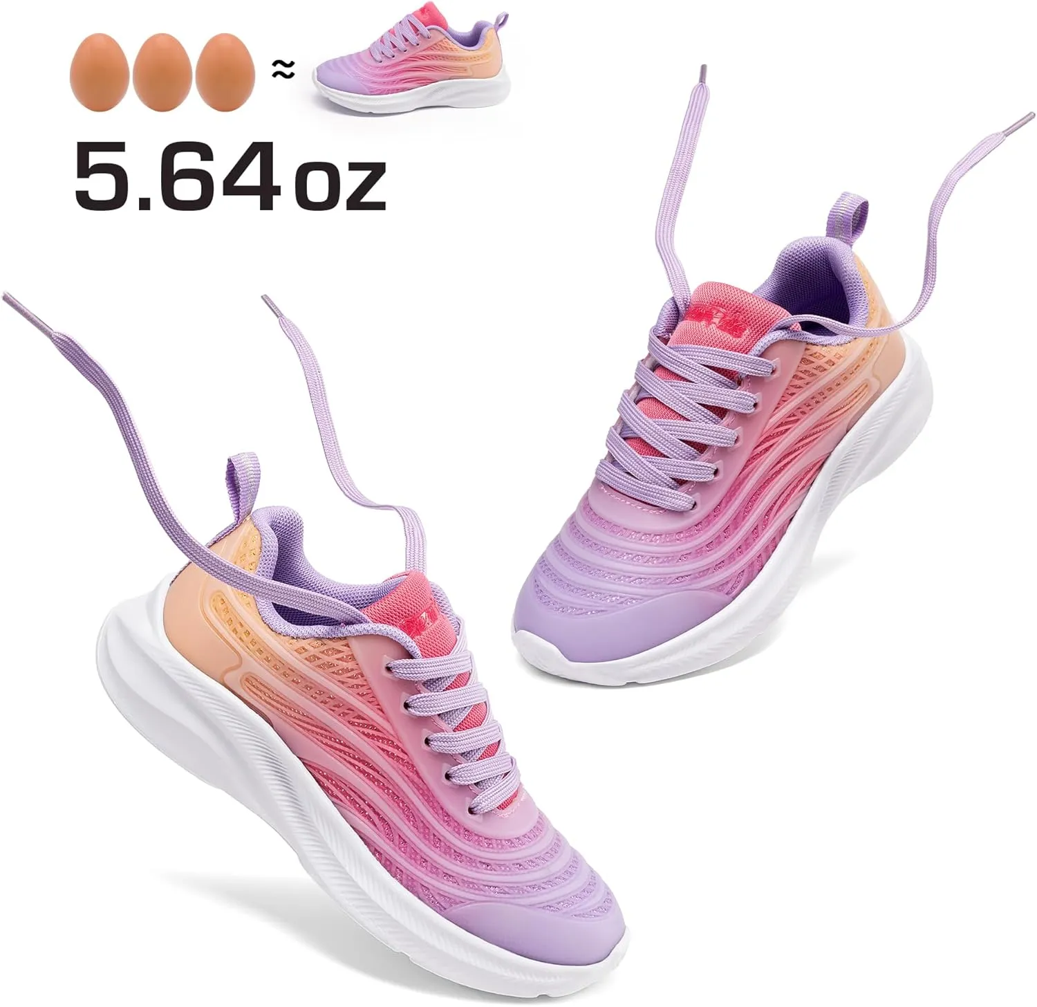 DREAM PAIRS Girls Boys Shoes Kids Tennis Sparkle Glitter Lace up Athletic Running Sneakers