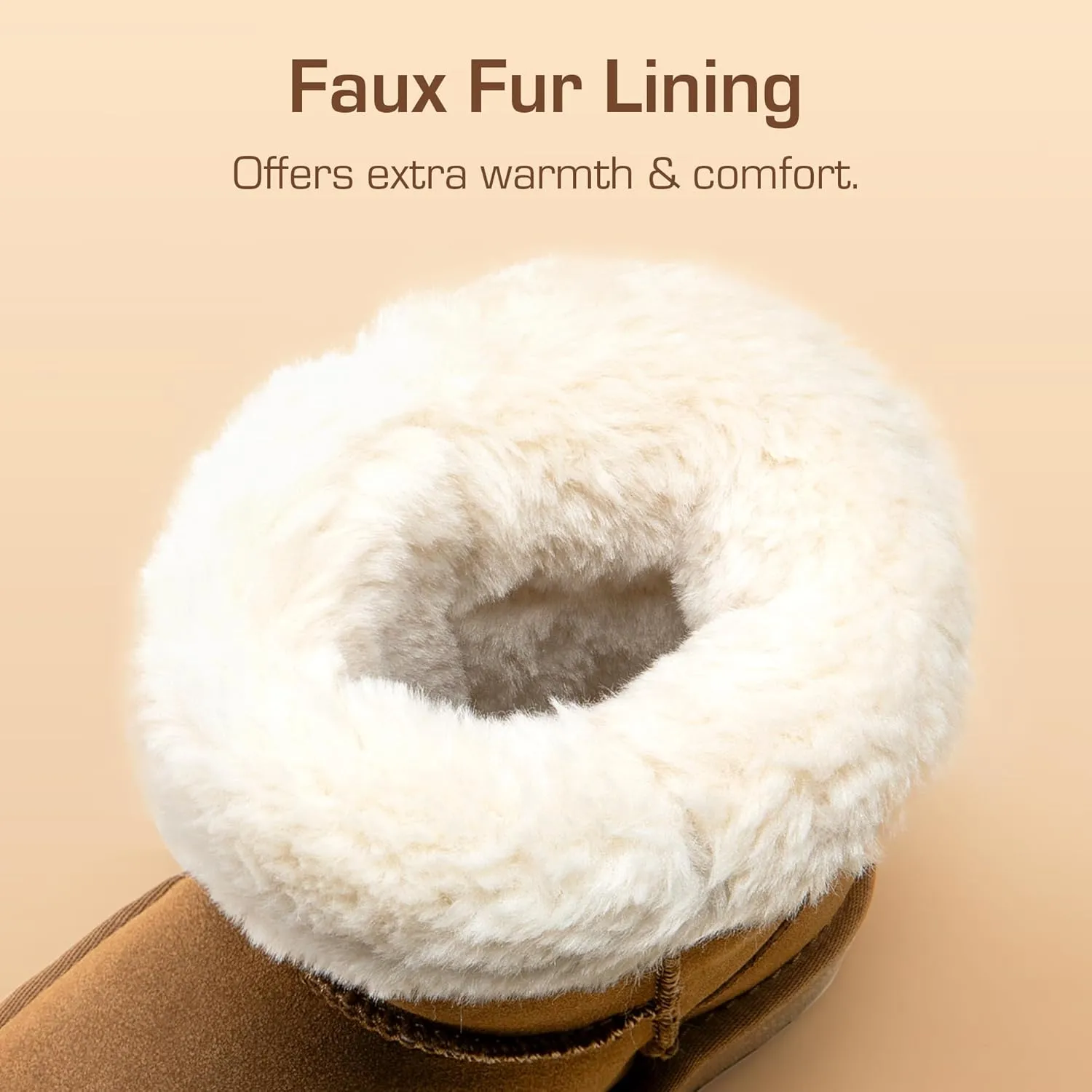 DREAM PAIRS Girls Boys Winter Boots Faux Fur Lined Mid Calf Kids Snow Tall Shoes FuzzyChic Kid's Buckle for Little Kid/Big Kid