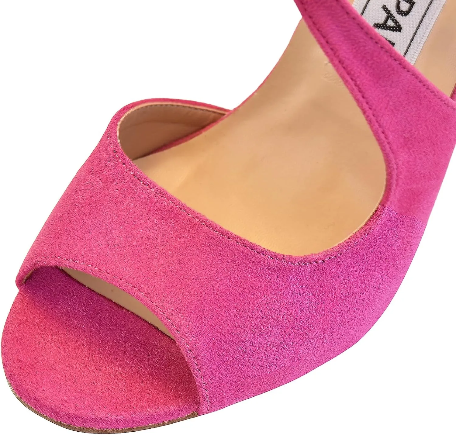 ELEGANTPARK Sandals for Women Peep Toe High Heels Cross Strappy Wedding Evening Dress Shoes Buckle Stain