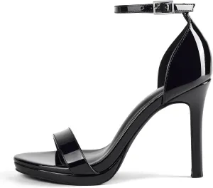 Elisabet Tang Women's Open Toe Stiletto Ankle Strap High-heeled sandals