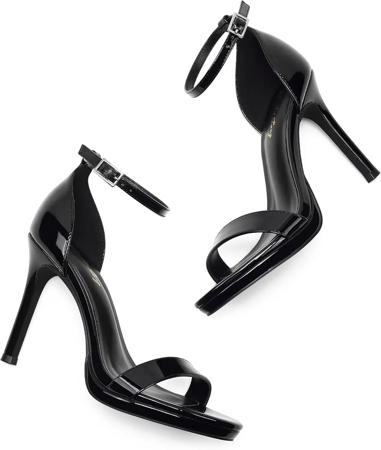 Elisabet Tang Women's Open Toe Stiletto Ankle Strap High-heeled sandals