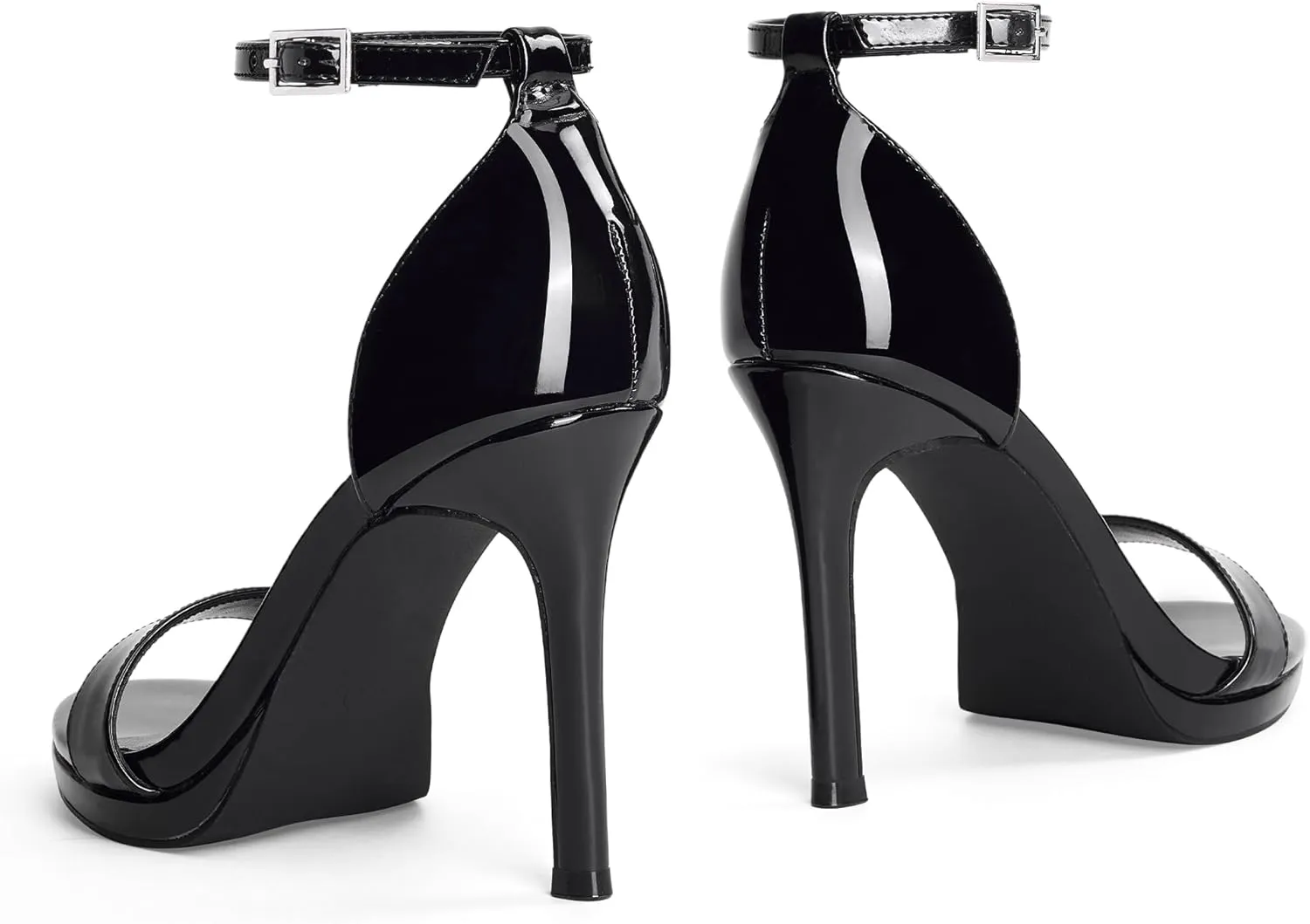 Elisabet Tang Women's Open Toe Stiletto Ankle Strap High-heeled sandals