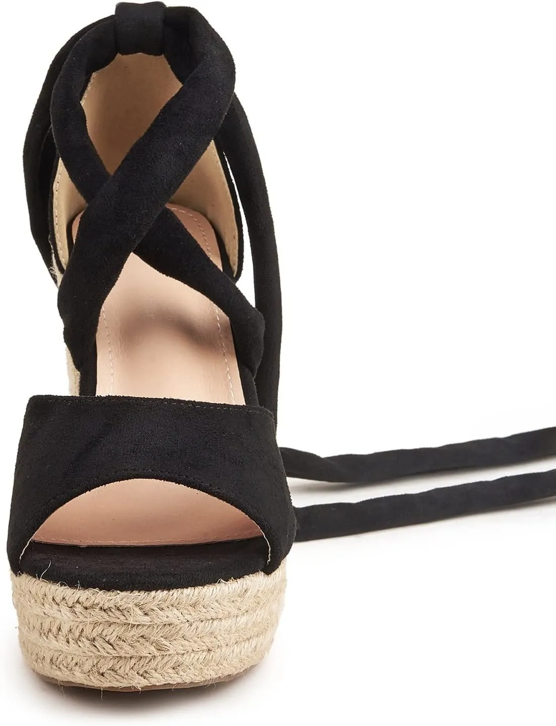 Fashion Woman Bandage Sandals, Women's Hemp Rope Platform & Wedge Sandals, Women Cross Straps Thick Bottom Sandals