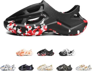 Foam Runners for Men Non-Slip Quick-Drying Outdoor Pillows Shoes Slip-On Soft Beach Sandals Walking Breathable Couple Sneakers Fashion Thick Slippers