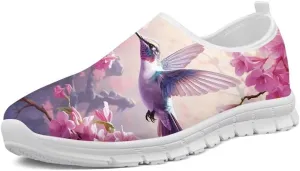Forchrinse Fire Running Horse Womens Slip on Loafers Mens Lightweight Walking Shoes Soft Comfort Fashion Sneakers for Running Tennis Work Travel