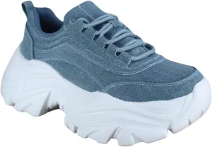 FZ Women's Fashion Chunky Platform Lace Up Casual Dad Street Shoes Wedge Walking Sneakers
