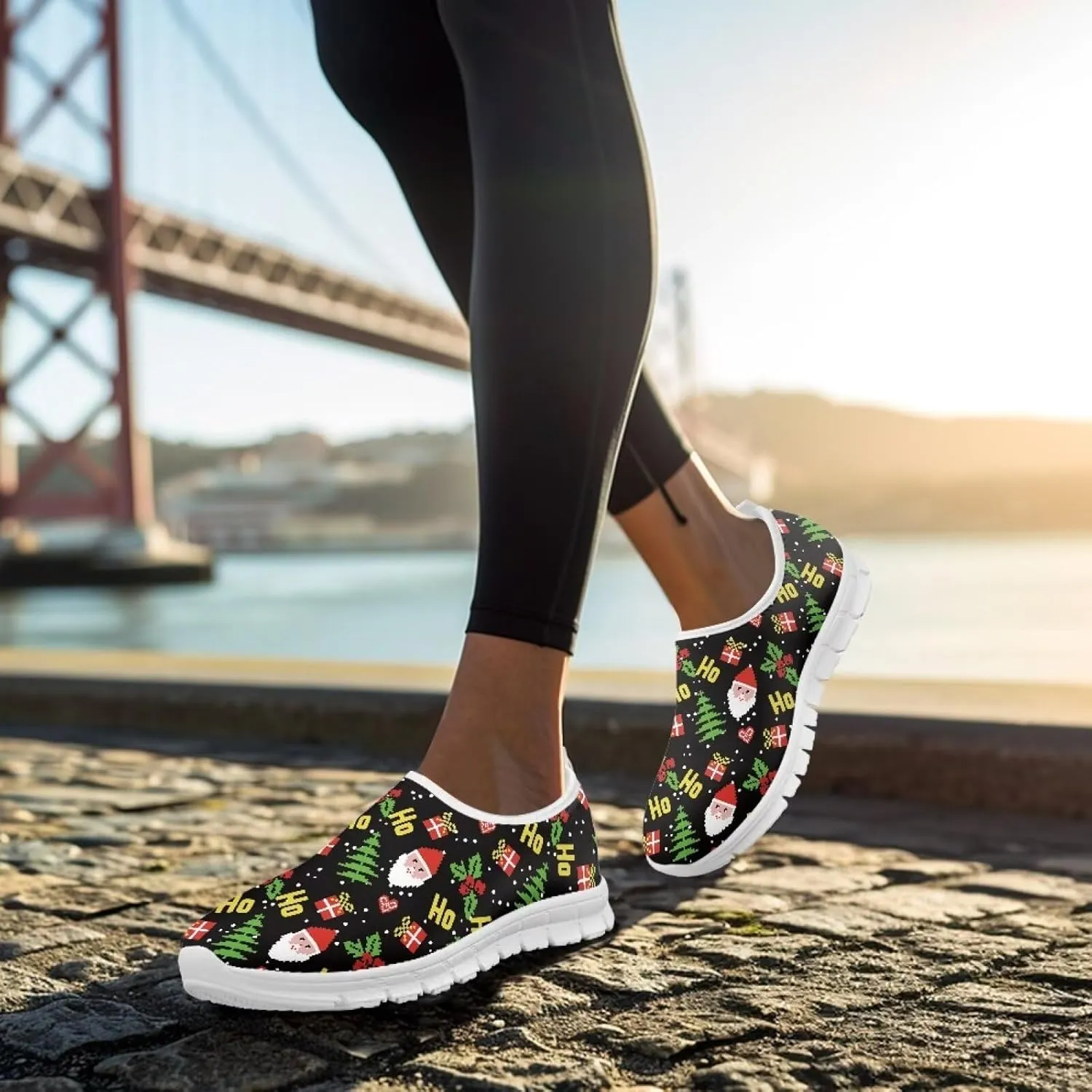 GOSTONG Sneakers for Women Slip on Home Loafers Non Slip Comfort Athletic Shoes Training Running Sneakers White US 5.5-11.5