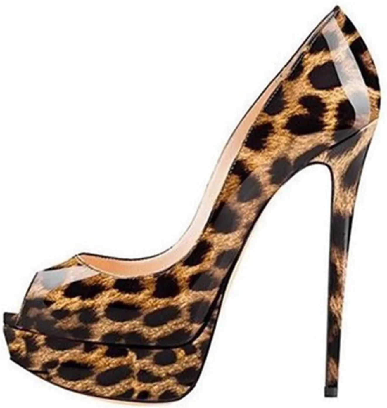 Hanfike Platform Sexy High Heels for Women Peep Toe Summer Dress Sandals Shoes