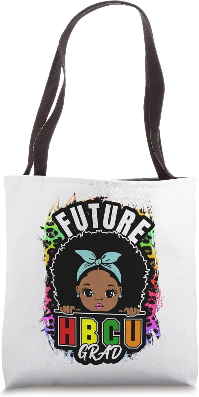 HBCU Grad Girl Graduation Historically Black College Attire Tote Bag