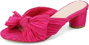 High Heeled Sandals for Women Bow Open-toe Slippers Comfortable Fashion Wedding Party Dress Pumps Shoes
