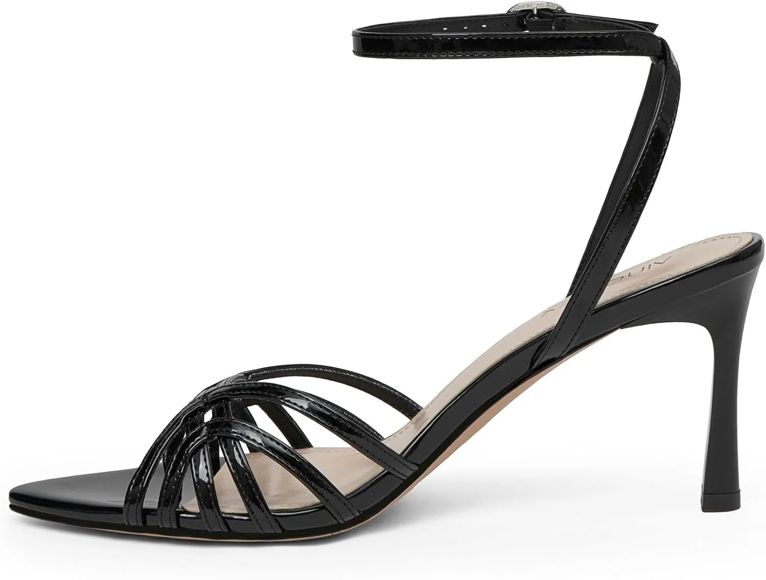 High Heels for Women Dressy Strappy Pointed Toe Heeled Sandals with Adjustable Ankle Strap and Sexy Stiletto Heel