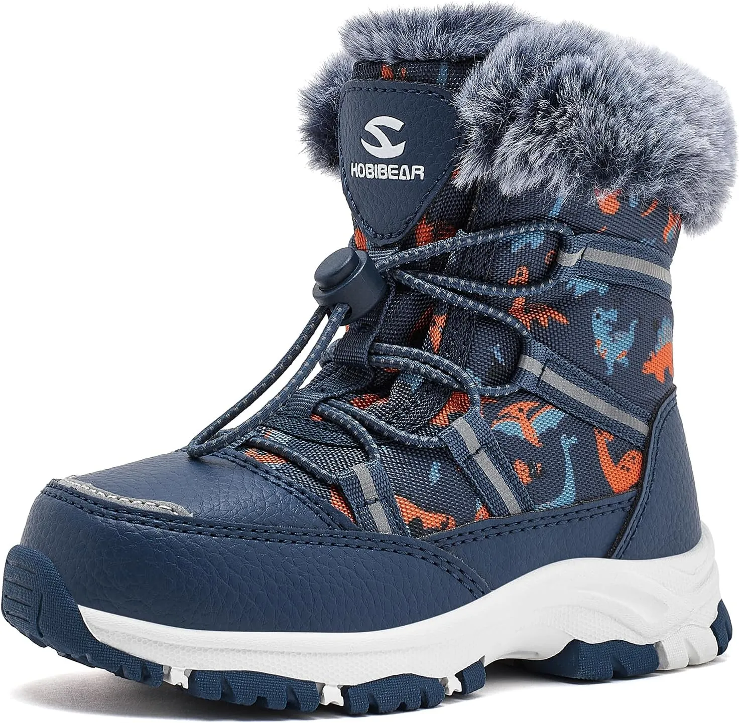 HOBIBEAR Boys Girls Toddler Snow Boots Waterproof Slip Resistant Outdoor Winter Boot Shoes(Toddler/Little Kids/Big Kids)