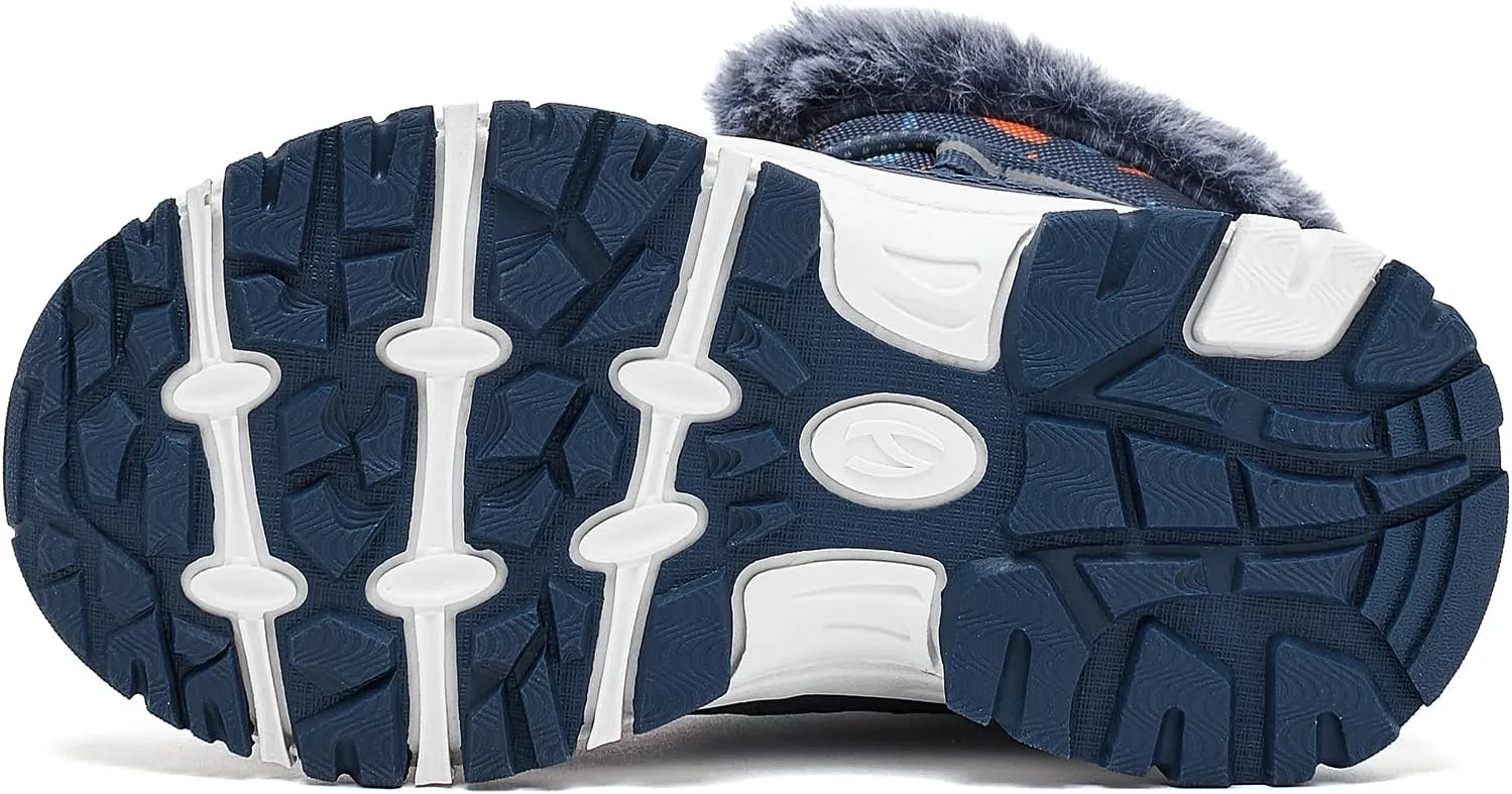 HOBIBEAR Boys Girls Toddler Snow Boots Waterproof Slip Resistant Outdoor Winter Boot Shoes(Toddler/Little Kids/Big Kids)
