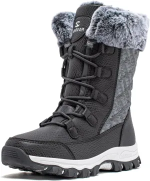 HOBIBEAR Girls Boys Kids Snow Boots Waterproof Slip Resistant Outdoor Winter Shoes(Kids/Little Kids/Big Kids)