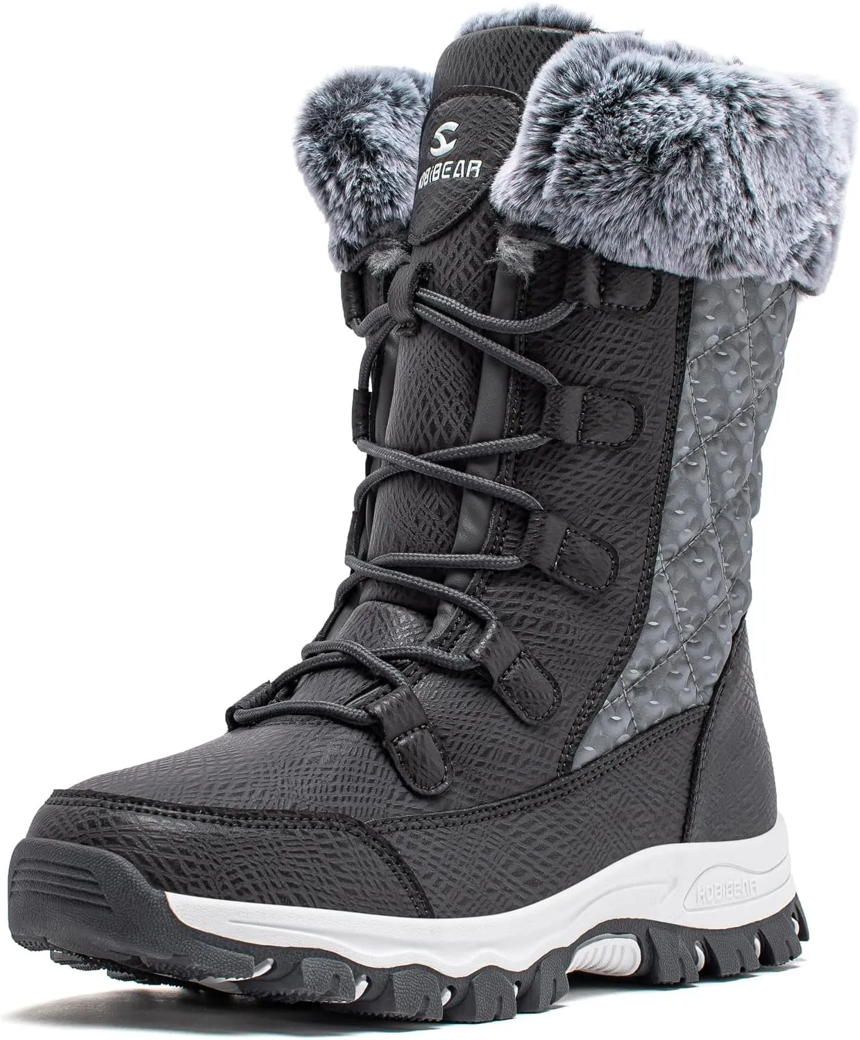 HOBIBEAR Girls Boys Kids Snow Boots Waterproof Slip Resistant Outdoor Winter Shoes(Kids/Little Kids/Big Kids)