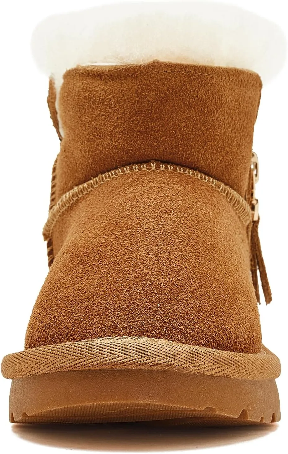 HOBIBEAR Toddler Snow Boots Winter Ankle Boots for Boys and Girls with Warm Faux Fur Lining