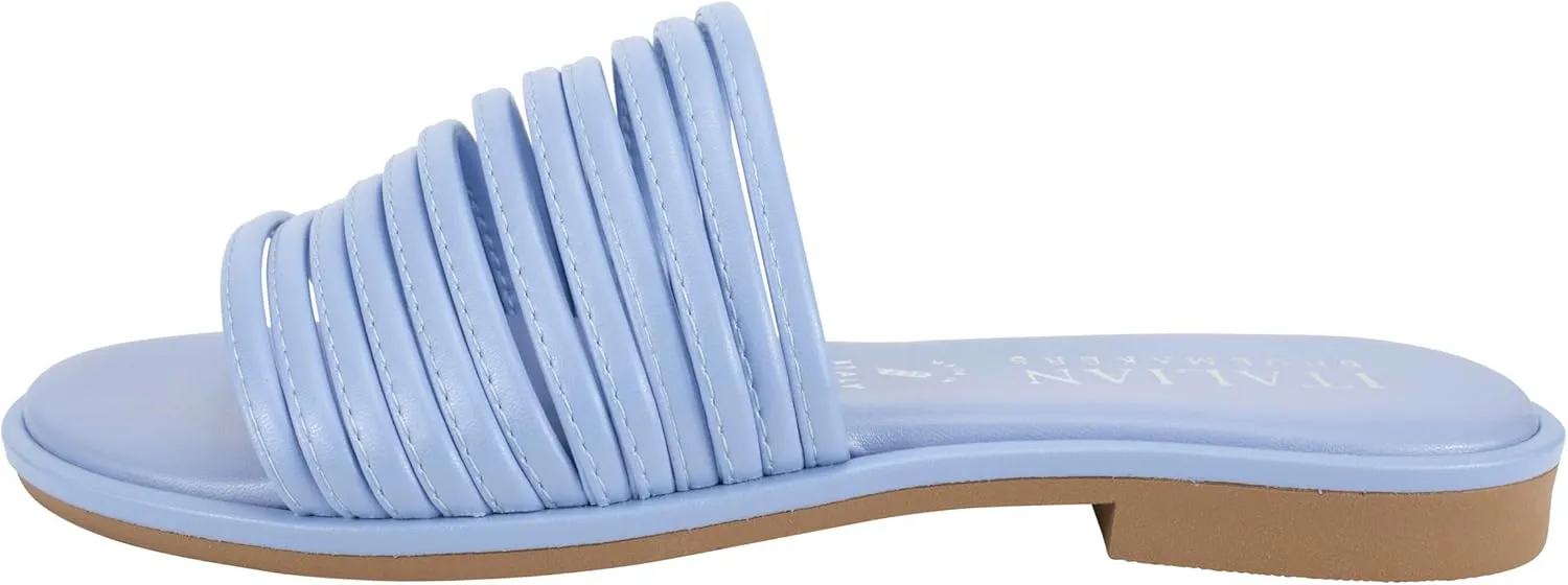ITALIAN Shoemakers Monet Women's Sandal, banded low heel sandal for Women