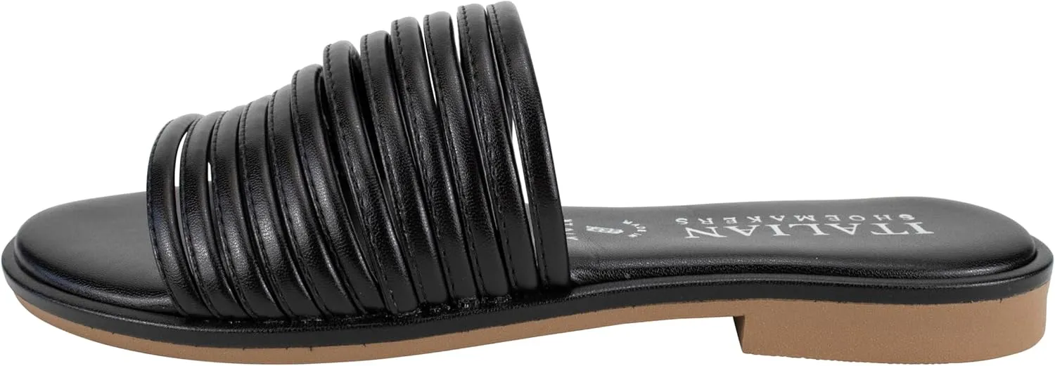 ITALIAN Shoemakers Monet Women's Sandal, banded low heel sandal for Women