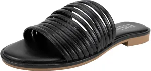 ITALIAN Shoemakers Monet Women's Sandal, banded low heel sandal for Women