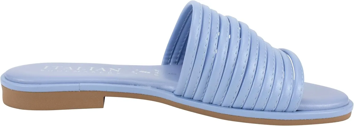 ITALIAN Shoemakers Monet Women's Sandal, banded low heel sandal for Women