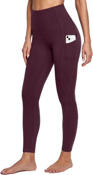 IUGA Leggings with Pockets for Women High Waisted Yoga Pants Women Tummy Control Workout Compression Running Leggings