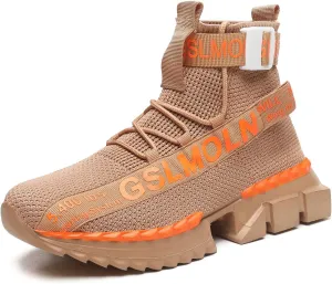Jakcuz Lace up High Top Walking Shoes for Women Fashion Breathable Mesh Outdoor Sport Athletic Gym Casual Sneakers Ladies