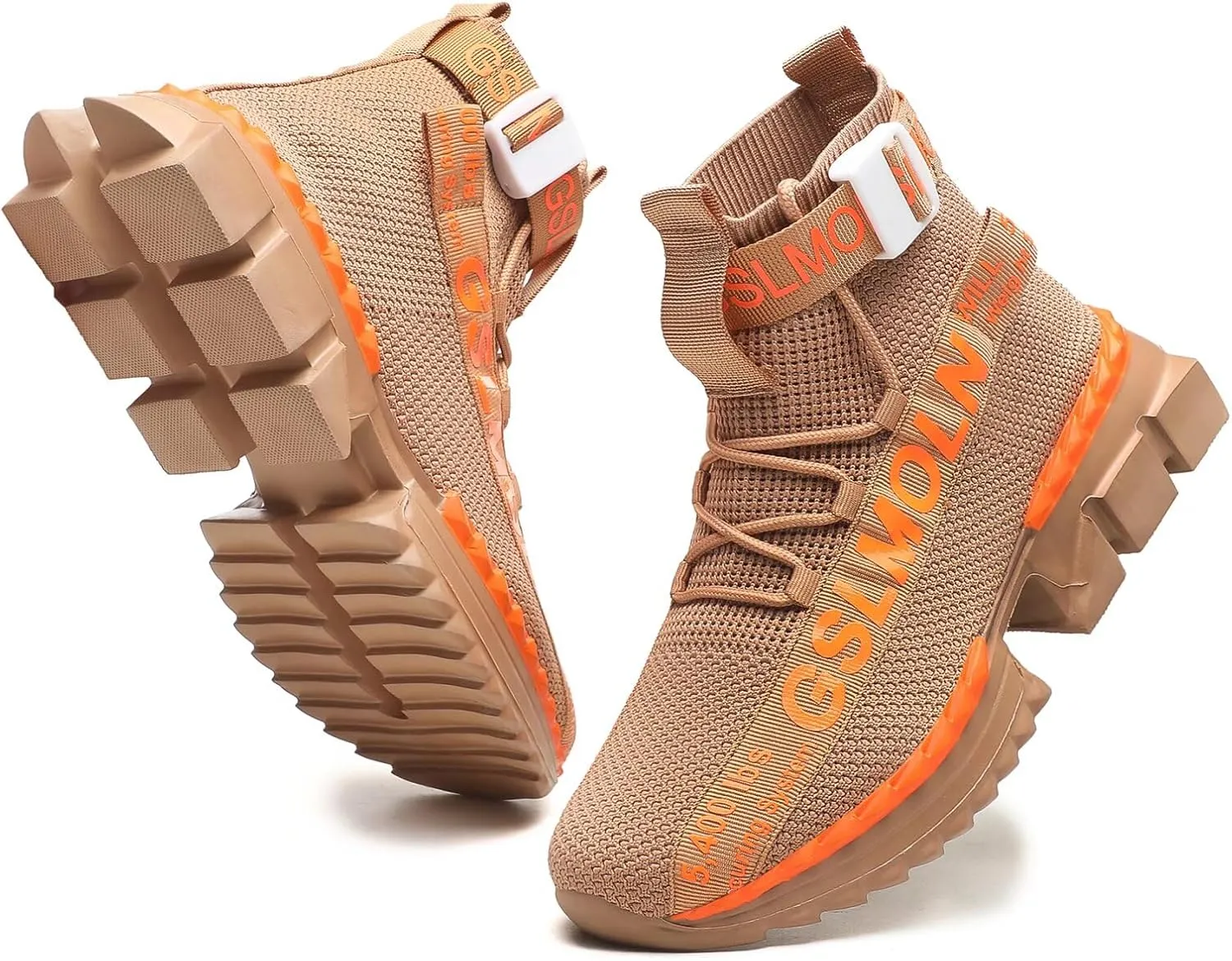 Jakcuz Lace up High Top Walking Shoes for Women Fashion Breathable Mesh Outdoor Sport Athletic Gym Casual Sneakers Ladies