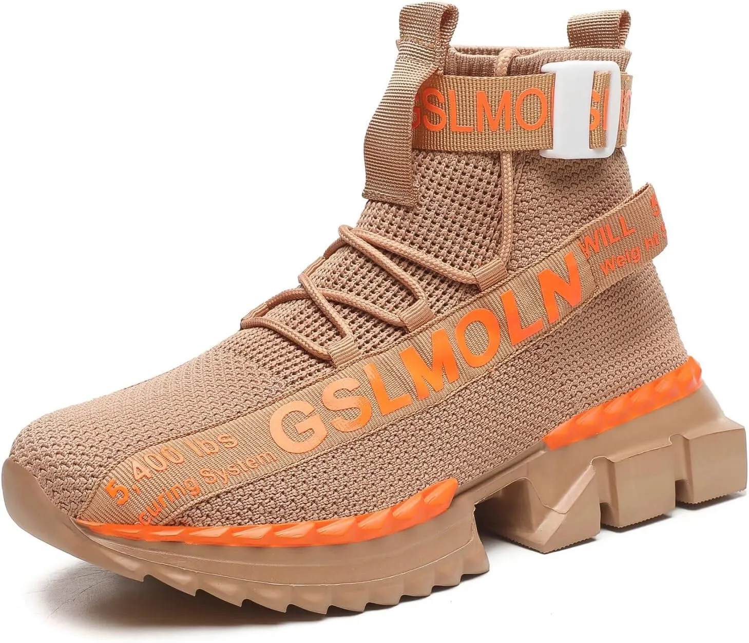 Jakcuz Lace up High Top Walking Shoes for Women Fashion Breathable Mesh Outdoor Sport Athletic Gym Casual Sneakers Ladies