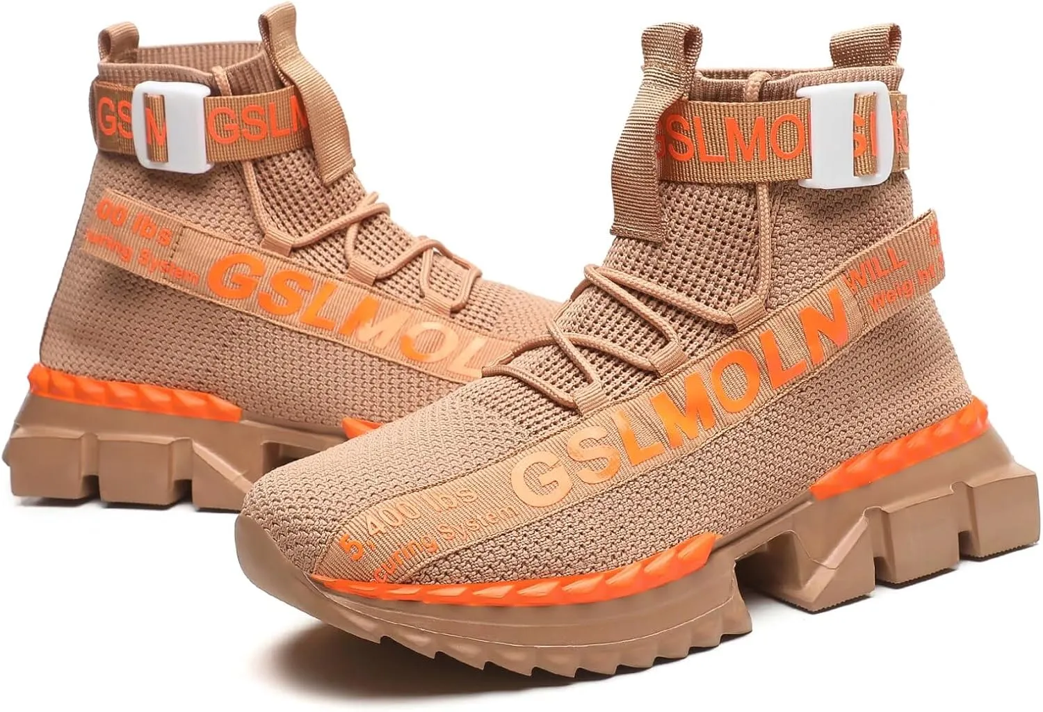 Jakcuz Lace up High Top Walking Shoes for Women Fashion Breathable Mesh Outdoor Sport Athletic Gym Casual Sneakers Ladies