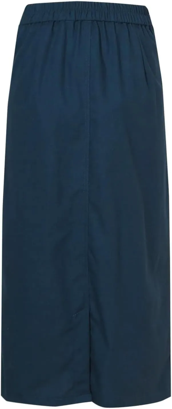 Jegsnoe Women's High Waist Cotton Linen Skirts Autumn Solid Mid-Length Elegant Office Lady Skirt