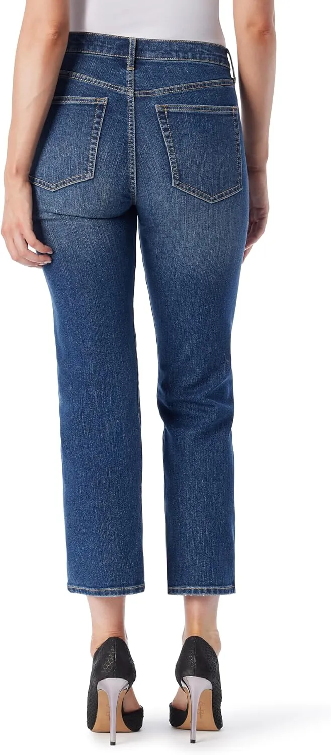 Jessica Simpson Women's Harmony High Rise Slim Straight Ankle Standard