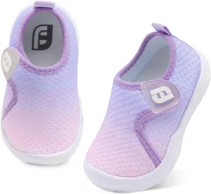 JOINFREE Toddler Barefoot Breathable Kids Sneakers - Lightweight Walking Shoes, Slip On Tennie Shoes Protect Toes for School