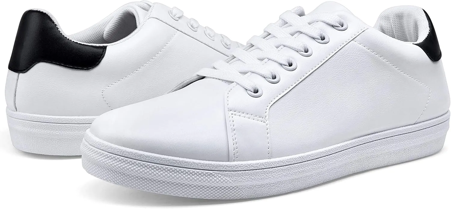 Jousen Men's Fashion Sneakers White Shoes for Men Casual Breathable Shoes