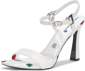 Karl Lagerfeld Paris Women's Evening Cushioned Insole Cybil-Ankle Strap Sandal Heeled