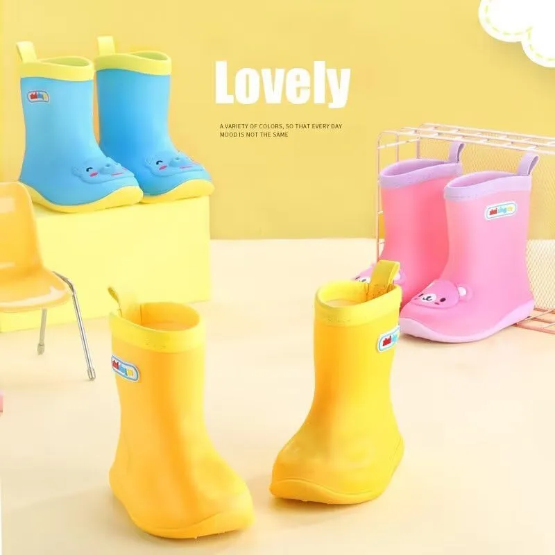 Kids Boy Girl Soft Lovely Cartoon Rain Boots for Walking Water Sport