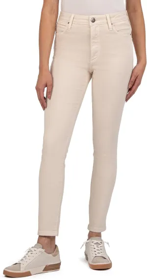 KUT from the Kloth Women's Charlize High-Rise Cigarette Leg with Regular Hem in Ecru