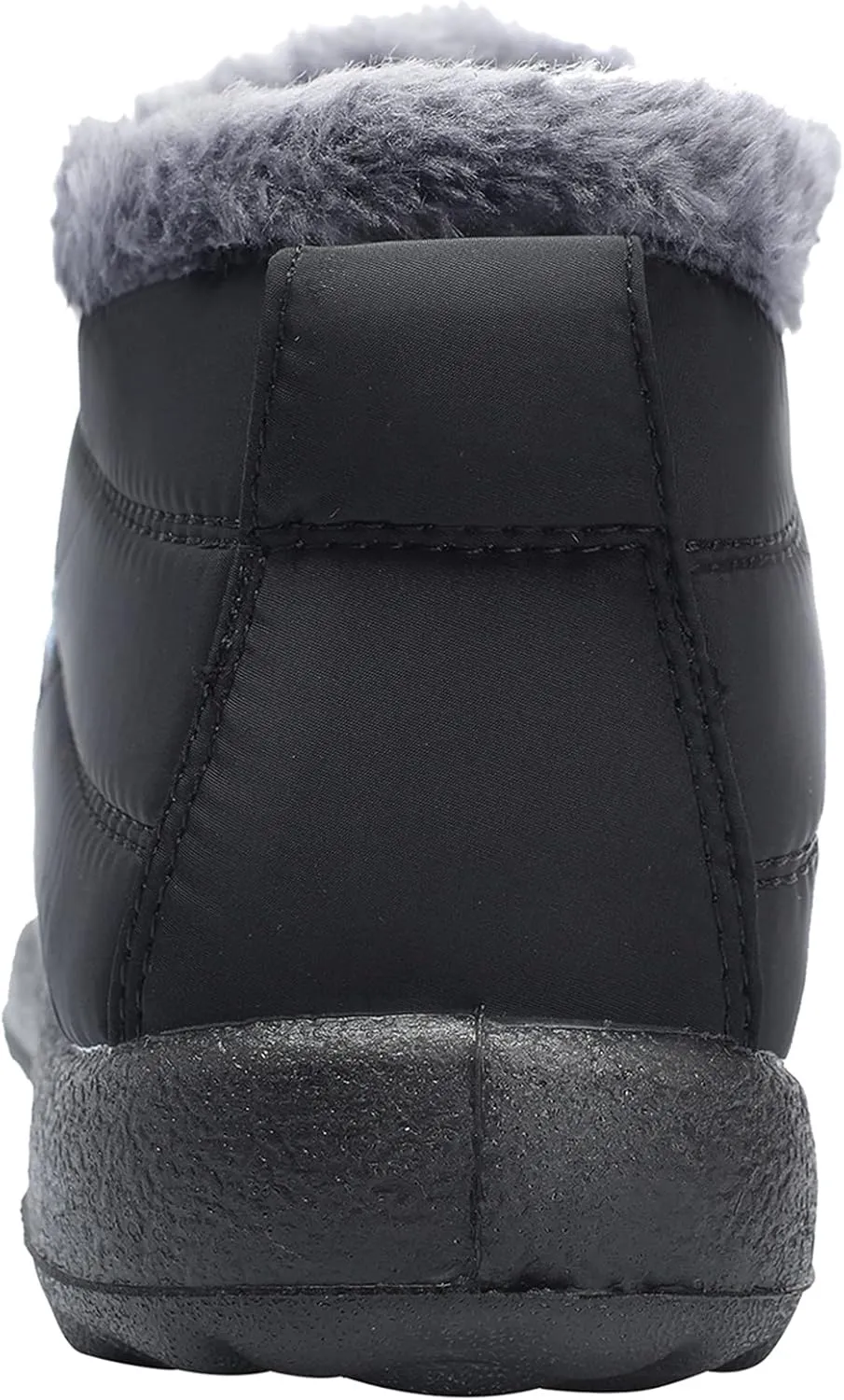 L-RUN Womens Winter Snow Boots Fur Lined Warm Ankle Boots Slip on Men's Snow Ankle Boots Lightweight Outdoor Footwear