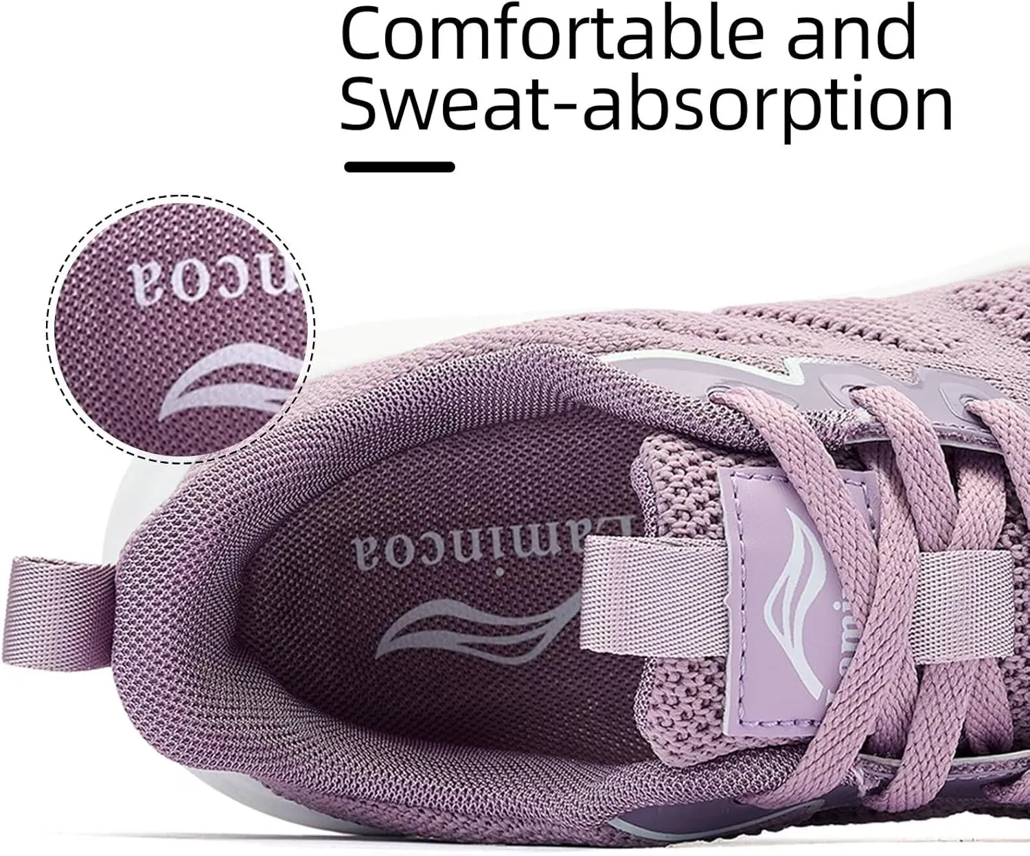 Lamincoa Women's Walking Shoes Running Lightweight Sneakers Comfortable Tennis Athletic Shoes Outdoor Gym Sport Workout
