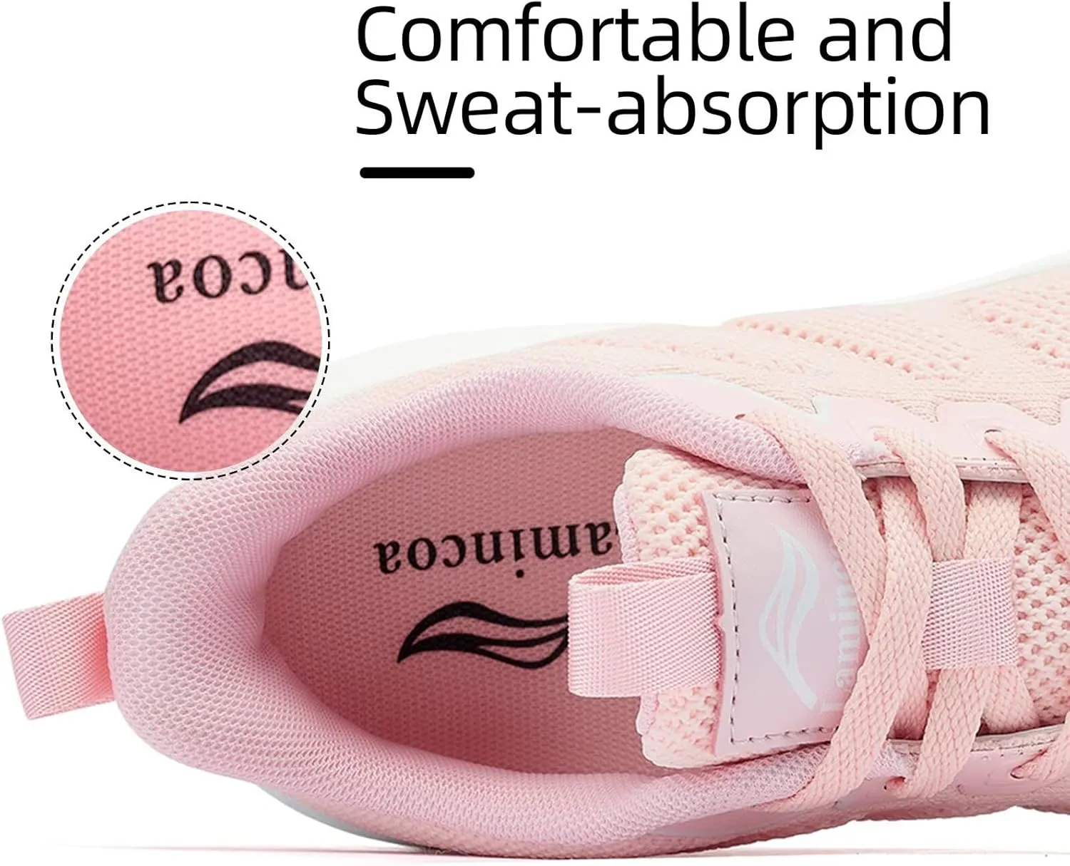 Lamincoa Women's Walking Shoes Running Lightweight Sneakers Comfortable Tennis Athletic Shoes Outdoor Gym Sport Workout