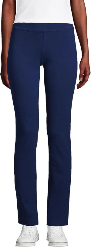 Lands' End Women's Starfish Mid Rise Slim Leg Pants